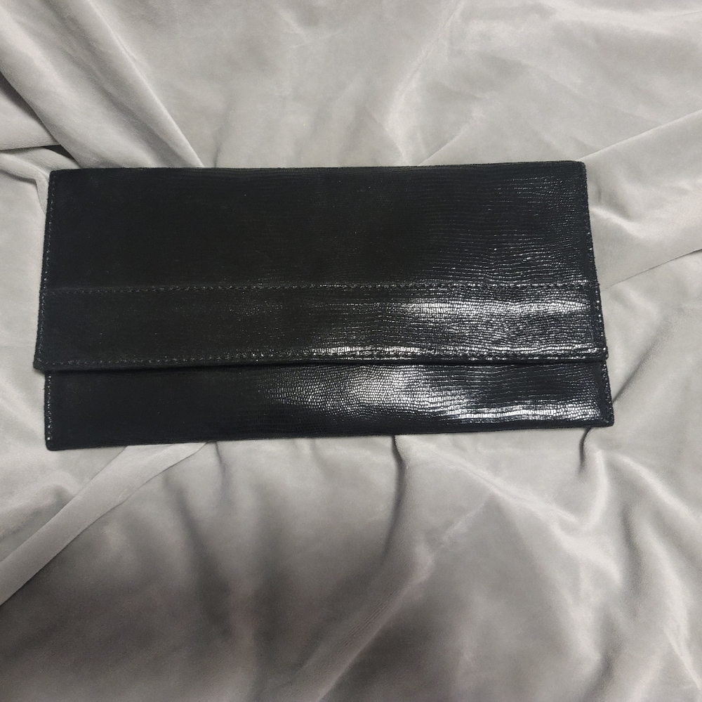 Banana Republic faux leather envelope clutch
